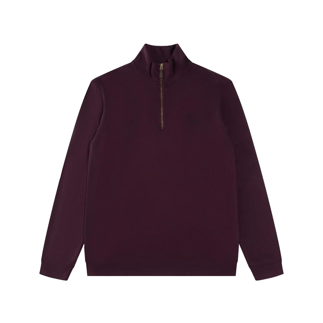 P230 #R97 Ralph lauren twelve-color embroidered pony logo half-zip high-neck long-sleeved knitted sweatshirt. The same style for men and women. The new half-zip sweatshirt for couples to wear in autumn is here! This kind of sweatshirt is really popular this year, even more popular than the hooded sweatshirt. Open the zipper and it can be used as a large lapel, which makes it more fashionable. The color of the classic design of the little war horse on the chest is matched with the embroidery. The simple zipper design echoes the brand logo, so you don’t need to match too much. The sweater version is loose enough! The fabric is custom-woven and dyed 100 cotton. 320g high gram weight 100% cotton knitted cotton with a certain thickness. The fabric is soft and comfortable, and the three-dimensional fabric is full of texture. The stitching is three needles and five threads, which is beautiful and strong. The pattern is also good. Although it is loose, it does not look bulky! - It is not a popular color scheme on the street. The color is pure and highly recommended. The upper body has a particularly high rate of turning heads. Loose style. Big drop shoulder OS style. Same style for men and women. Couple wear. Versatile and practical! Color: Gray, navy, khaki, green label, oatmeal brown label, apricot, black, army green, burgundy, pink, dark gray, light blue, white. Size: S M L XL Length: 70/72/74/76 Bust: 53.5/55.5/57.5/58.5 Shoulder width: 44/45/46/47 Sleeve length: 61/62/63/64